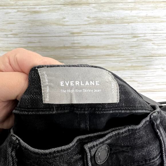Everlane The Authentic Stretch High-Rise Skinny Button Fly Jeans - Picture 7 of 8